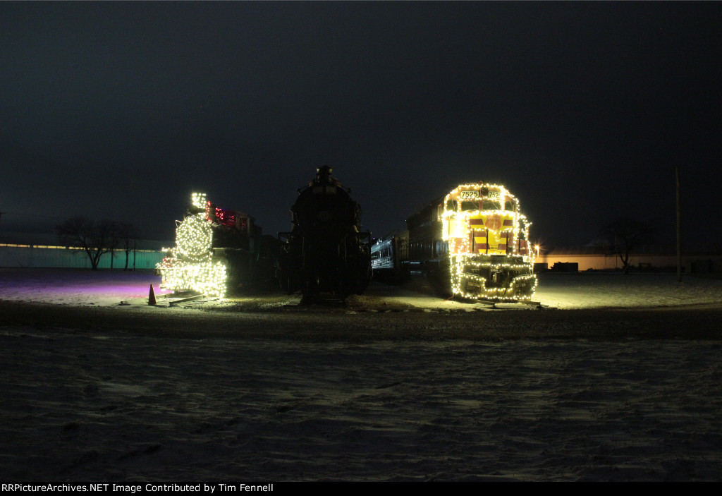 Illuminated Equipment at the South end of the Property